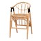 Bali & Pari Cyntia Modern Bohemian Natural Brown Rattan Counter Stool 235-13349-ZORO - alternate 1